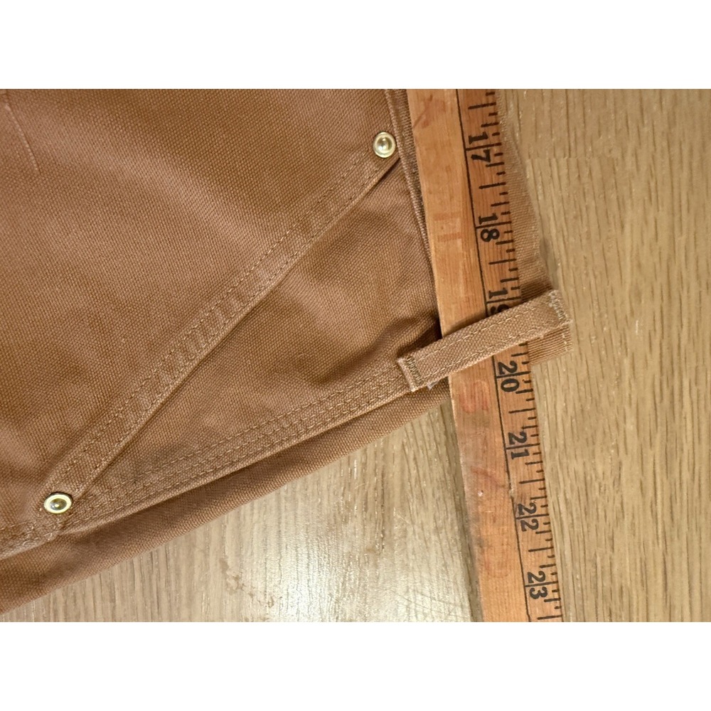 Carhartt Double Knee Pants Mens 42X30 Brown Loose Duck Canvas Utility Work B01-M - Picture 13 of 16